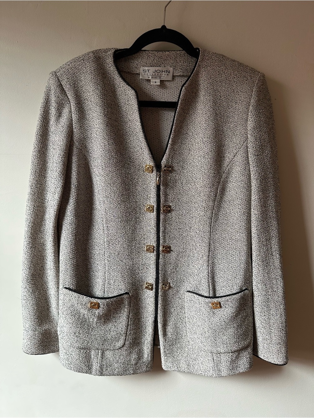 St John Collection Marie Gray Blazer Luxury Gilmore